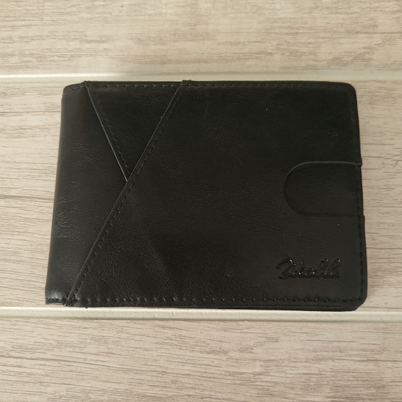 Zitahli Men's Wallet Slim Bifold RFID Blocking New Black - Picture 2 of 8